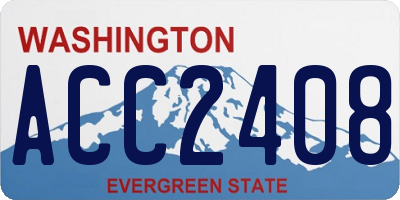 WA license plate ACC2408