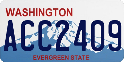 WA license plate ACC2409