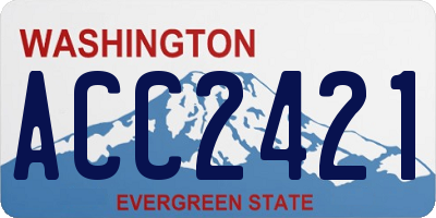 WA license plate ACC2421