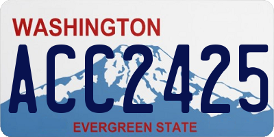 WA license plate ACC2425