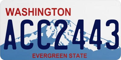 WA license plate ACC2443