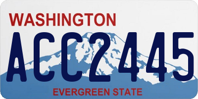 WA license plate ACC2445