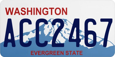WA license plate ACC2467