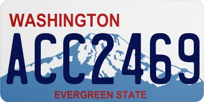 WA license plate ACC2469