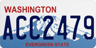 WA license plate ACC2479