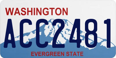 WA license plate ACC2481