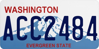 WA license plate ACC2484