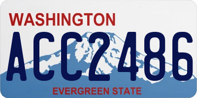 WA license plate ACC2486
