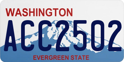 WA license plate ACC2502