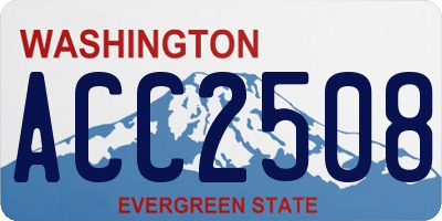 WA license plate ACC2508