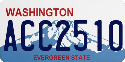 WA license plate ACC2510