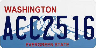 WA license plate ACC2516