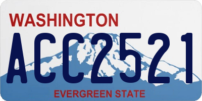 WA license plate ACC2521