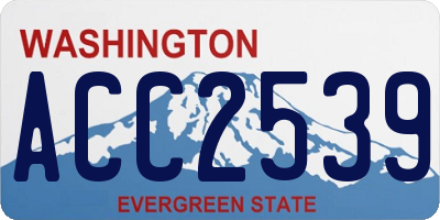 WA license plate ACC2539