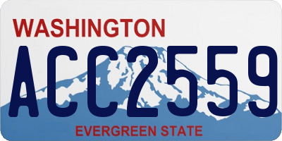 WA license plate ACC2559