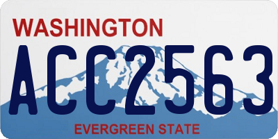 WA license plate ACC2563