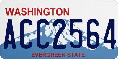 WA license plate ACC2564