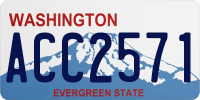 WA license plate ACC2571