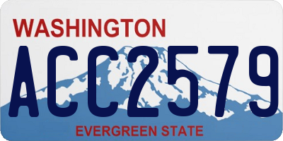 WA license plate ACC2579
