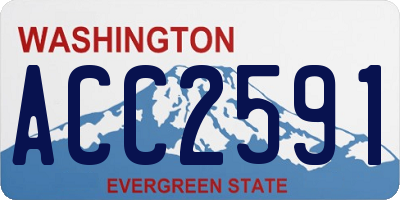 WA license plate ACC2591