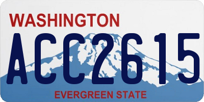WA license plate ACC2615