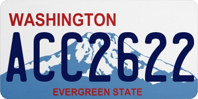 WA license plate ACC2622