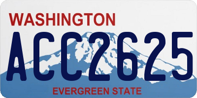 WA license plate ACC2625