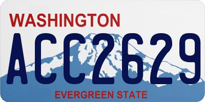 WA license plate ACC2629