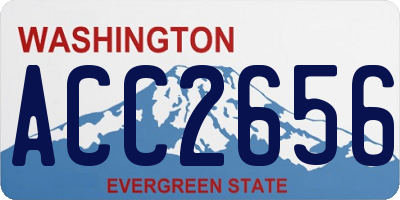 WA license plate ACC2656