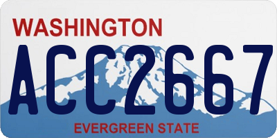 WA license plate ACC2667
