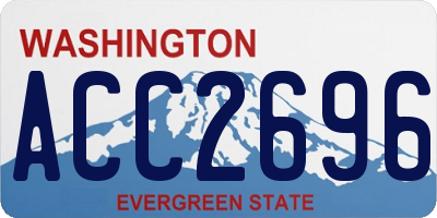 WA license plate ACC2696