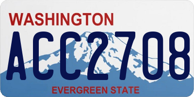 WA license plate ACC2708
