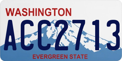 WA license plate ACC2713