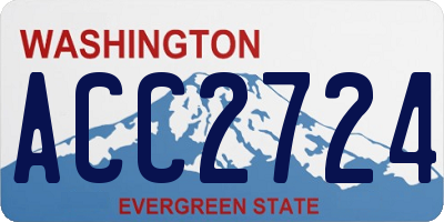 WA license plate ACC2724