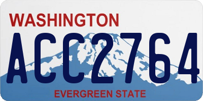 WA license plate ACC2764