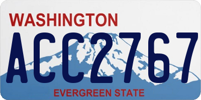 WA license plate ACC2767