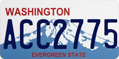 WA license plate ACC2775