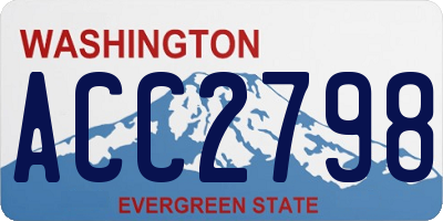 WA license plate ACC2798