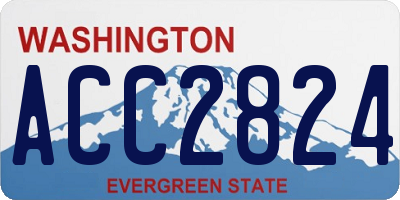 WA license plate ACC2824