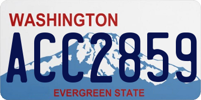 WA license plate ACC2859
