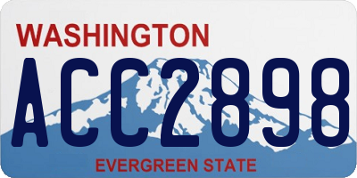 WA license plate ACC2898