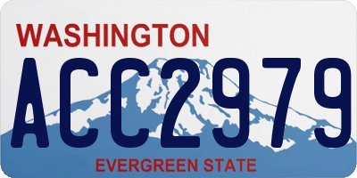 WA license plate ACC2979