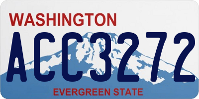 WA license plate ACC3272