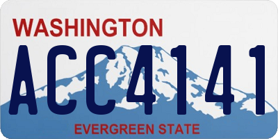 WA license plate ACC4141