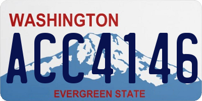 WA license plate ACC4146