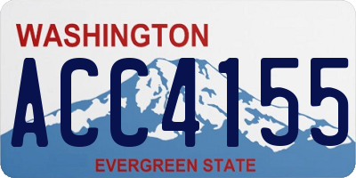 WA license plate ACC4155