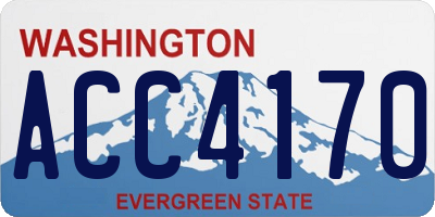 WA license plate ACC4170