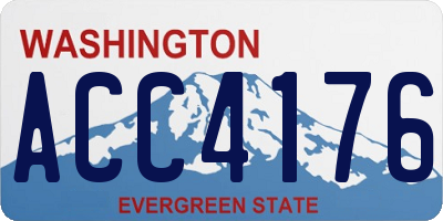 WA license plate ACC4176