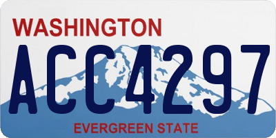WA license plate ACC4297