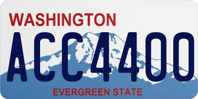 WA license plate ACC4400